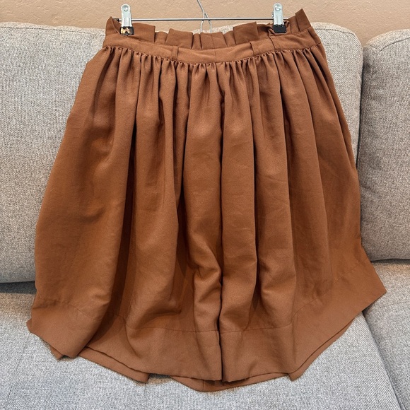 H&M Chic Brown Women's Midi Skirt with ruffle detail - Picture 1 of 7